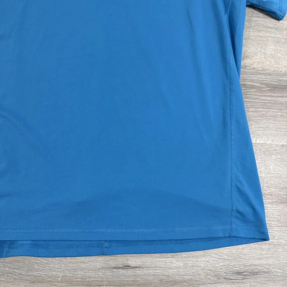 Adidas Shirt Men’s Blue 2XL Alphaskin Climacool Mesh Back Training Workout Tee